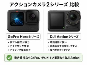 アクションカメラ２種